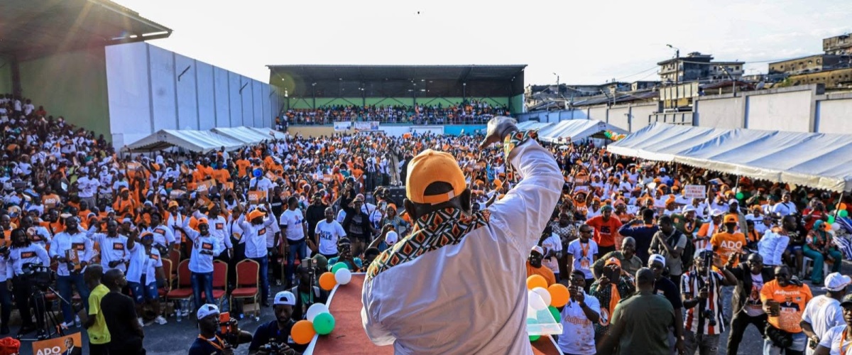 Lancement de la campagne présidentielle 2025 , Adjamé